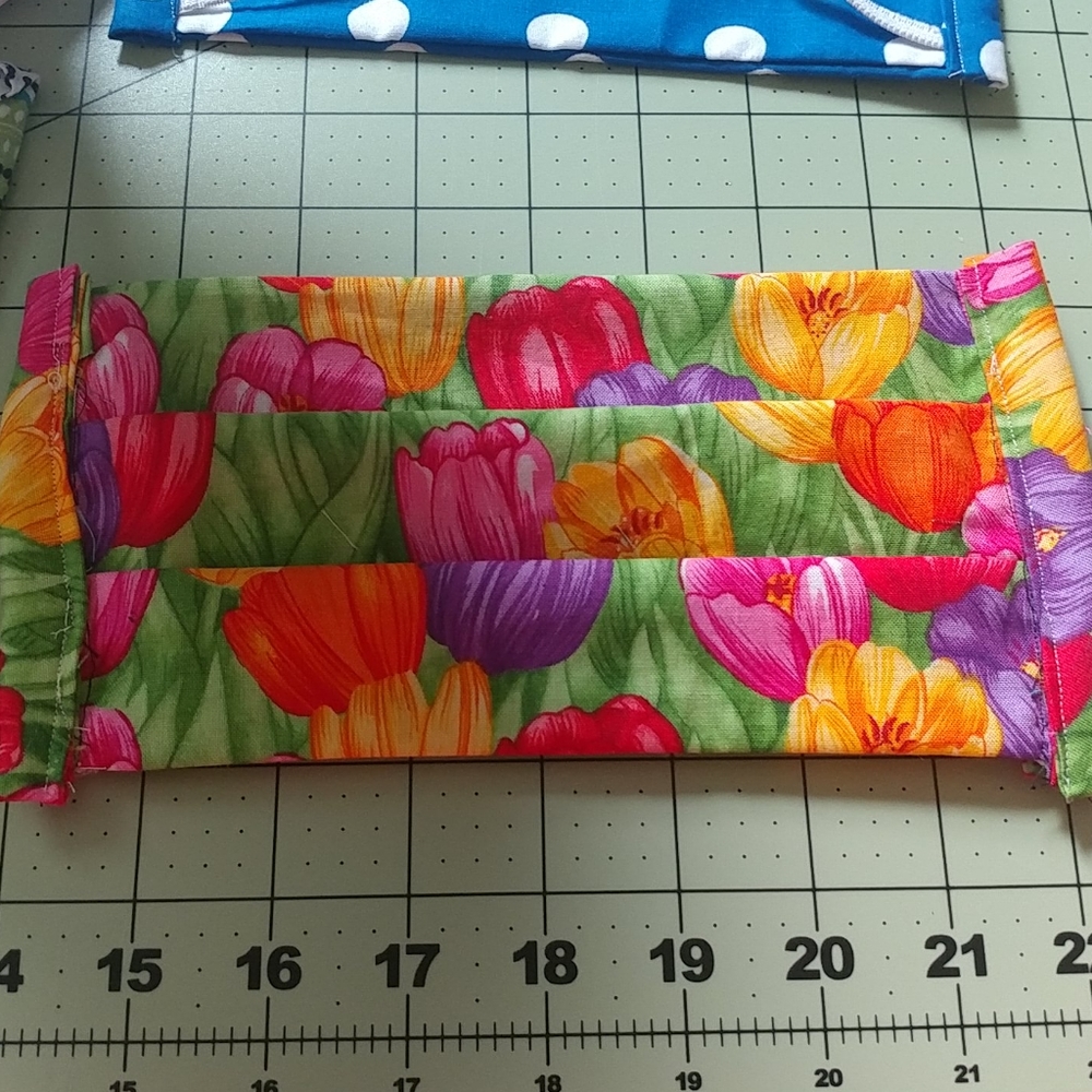 Floral cotton face mask 100% cotton - Picture 1 of 5